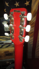 ~1965 Valco Airline 3/4 Size Double Pickup Electric Res-O-Glass Red