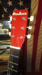 ~1965 Valco Airline 3/4 Size Double Pickup Electric Res-O-Glass Red