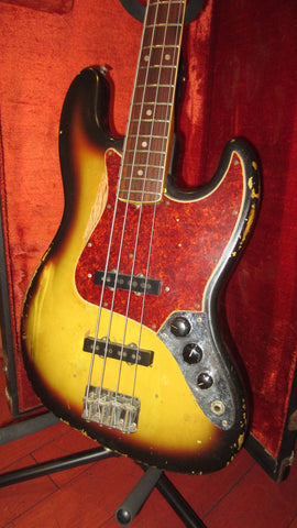 1966 Fender Jazz Bass Sunburst w/ Original Hardshell Case