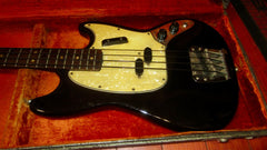 1966 Fender Mustang Bass Black w/ Original Case