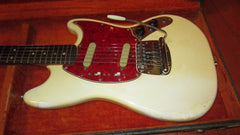 1966 Fender Mustang White w/ Original Hardshell Case