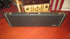 ~1966 Fender P-bass / Jazz Bass Case Black w/ orange interior