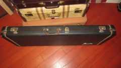 ~1966 Fender Stratocaster / Telecaster Case Black w Orange Interior