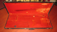 ~1966 Fender Stratocaster / Telecaster Case Black w Orange Interior