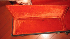 ~1966 Fender Stratocaster / Telecaster Case Black w Orange Interior