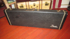 ~1966 Fender Stratocaster / Telecaster Case Black w Orange Interior