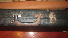 ~1966 Fender Stratocaster / Telecaster Case Black w Orange Interior