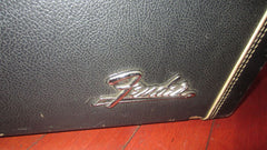 1966 Fender Stratocaster / Telecaster Case Black w Orange Interior