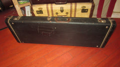 ~1966 Fender Stratocaster / Telecaster Case Black w Orange Interior