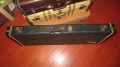 ~1966 Fender Stratocaster / Telecaster Case Black w Orange Interior