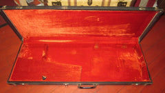 1966 Fender Stratocaster / Telecaster Case Black w Orange Interior