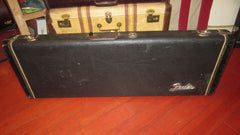 ~1966 Fender Stratocaster / Telecaster Case Black w Orange Interior