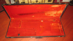 ~1966 Fender Stratocaster / Telecaster Case Black w Orange Interior