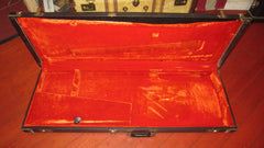 ~1966 Fender Stratocaster / Telecaster Case Black w Orange Interior