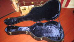 ~1966 Martin Dreadnought Case Black w Blue Interior