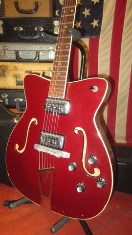 1966 Martin GT-75 Hollowbody Electric Burgundy w/ Hard Case