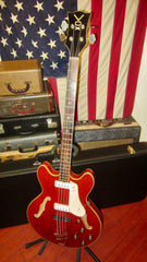 ~1966 VOX Cougar Hollowbody Bass Cherry Red