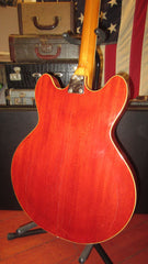 ~1966 VOX Cougar Hollowbody Bass Cherry Red