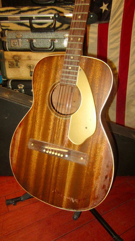 ~1967 Fender Newporter Small Bodied Acoustic Natural w. Vox Hard Case