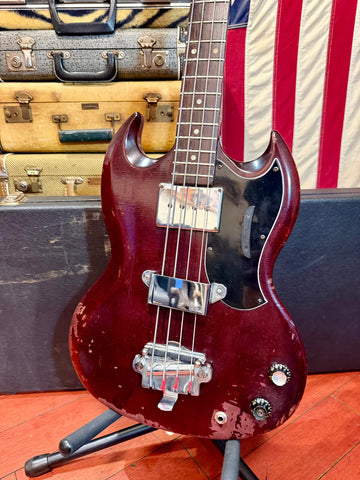 1967 Gibson EB-0 Solidbody Bass Red w/ Hardshell Case