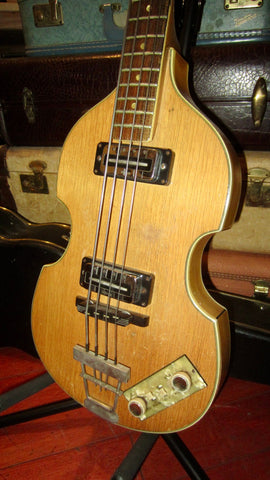 ~1967 Hofner 500/1 Beatle Bass Natural w/ Original Case