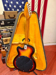 ~1967 VOX BOSSMAN w/ Built in Distortion Fuzz Sunburst & Original Hardshell Case