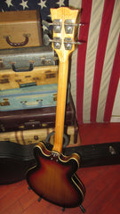 ~1967 VOX Cougar Hollowbody Bass Sunburst w Hard Case