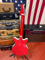 ~1968 Danelectro Convertible Rare Original Red Finish w/ Case