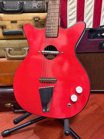 ~1968 Danelectro Convertible Rare Original Red Finish w/ Case