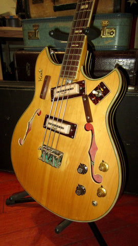 ~1968 Kent Model 822 Hollowbody Bass Natural