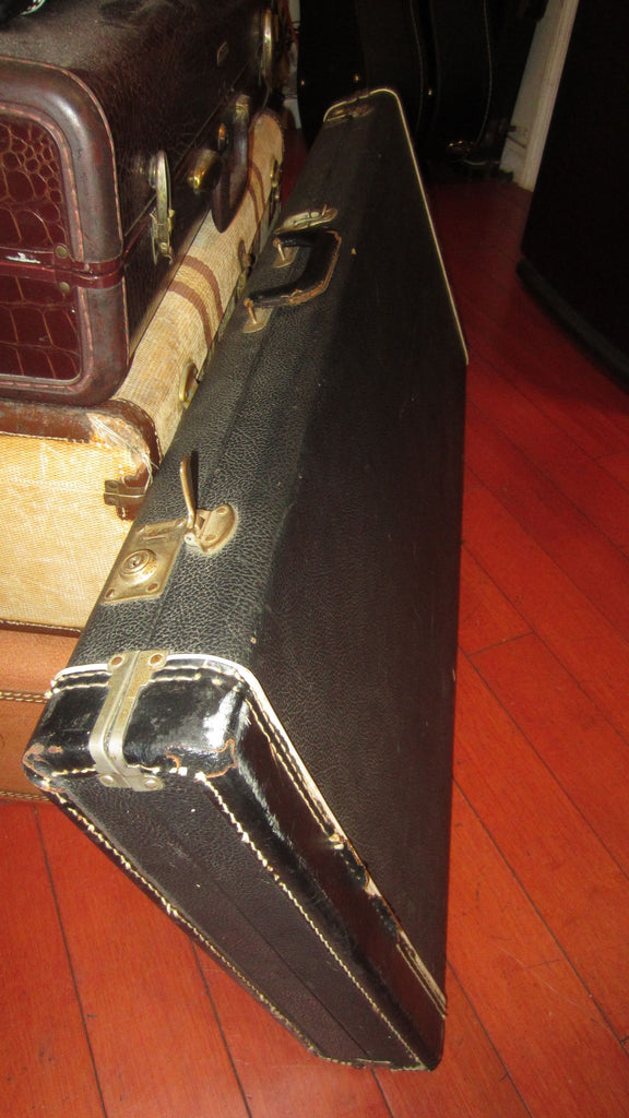 Rick Hardshell ~1969 / 1970s Rickenbacker 330 / 360 hardshell case black w/ blue inte ...