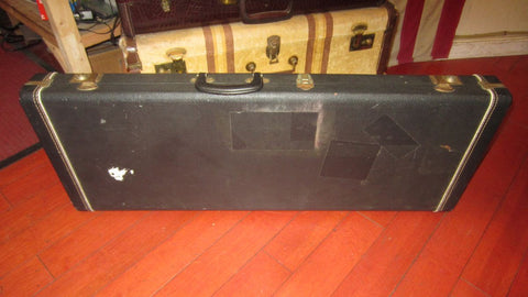 1969 Rickenbacker 3/4 size electric guitar case Black w blue interior