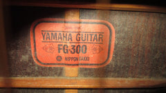 ~1969 Yamaha FG-300 Red Label Dreadnought Acoustic Natural