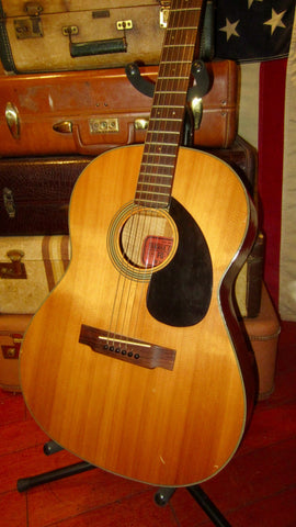 1969 Yamaha FG-75 Small Bodied Acoustic Red Label Natural