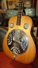 1970 Gretsch Sho Bro Resonator Acoustic Natural w Original Hardshell Case and Certificate!