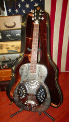 1973 Dobro Model 33 Metal Body Resonator Chrome w/ Original Case
