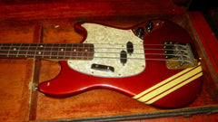 1973 Fender Mustang Bass Competition Red w/ Original Hardshell Case