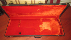 ~1973 Fender Stratocaster / Telecaster Case Black w/ Orange Interior