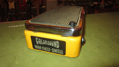 ~1974 Colorsound Wah Fuzz Swell Yellow