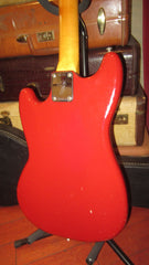 ~1974 Fender Musicmaster Bass Red w/ Hard Case