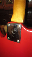 ~1974 Fender Musicmaster Bass Red w/ Hard Case