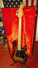 1974 Fender Precision Bass Sunburst w/ Original Hardshell Case