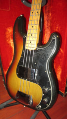 1974 Fender Precision Bass Sunburst w/ Original Hardshell Case