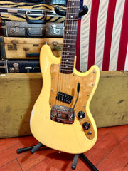 1975 Fender Bronco White w/ Dimarzio Humbucker and Hardshell Case