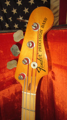 1975 Fender Precision Bass Sunburst w Original Hardshell Case