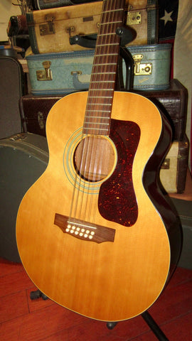 1975 Guild F-112 12 String Acoustic Natural w/ Original Hardshell Case
