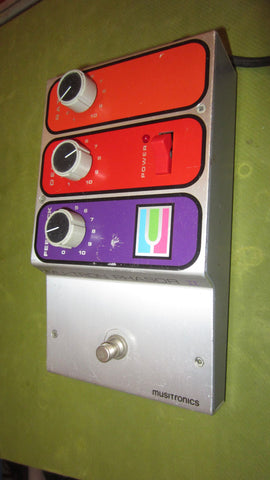 ~1975 Musitronics Mu-tron Phasor II Phaser Chrome and Red