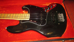 1976 Fender Jazz Bass Black w/ Original Hardshell Case