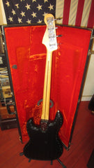 1976 Fender Jazz Bass Black w/ Original Hardshell Case