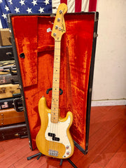 1976 Fender Precision Bass Natural with Original Hardshell Case